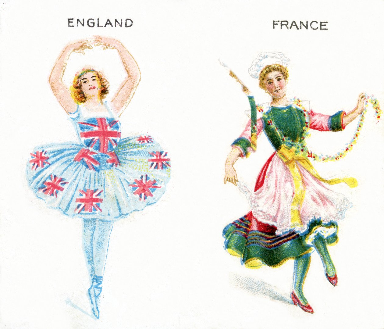 Entente Cordiale (السجائر الودية) بطاقات السجائر ، 1915 بواسطة مدرسة اللغة الإنجليزية
