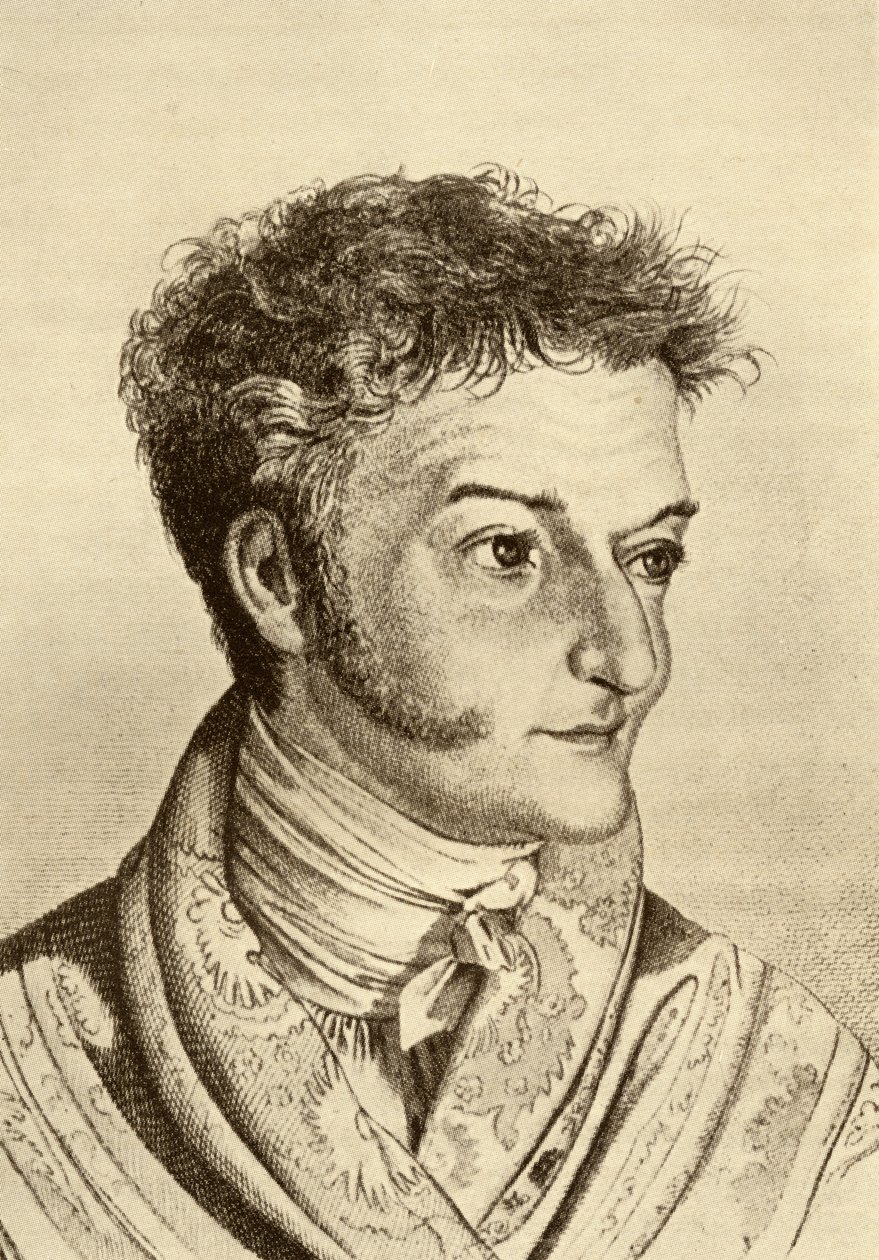 إرنست ثيودور أماديوس هوفمان (1776-1822) (نقش) بواسطة مدرسة اللغة الإنجليزية