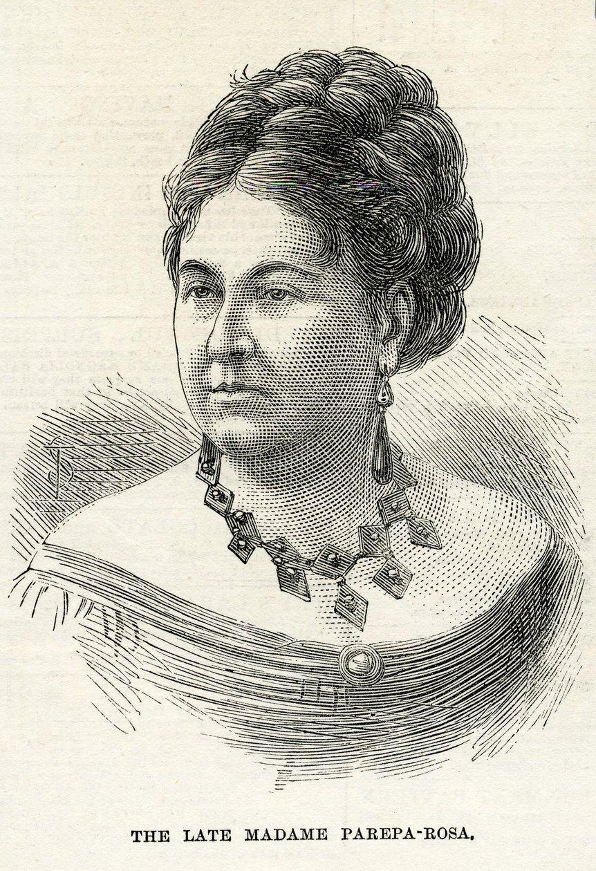 Euphrosyne Parepa-Rosa ، توضيح للرسم البياني ، 7 فبراير 1874 بواسطة مدرسة اللغة الإنجليزية