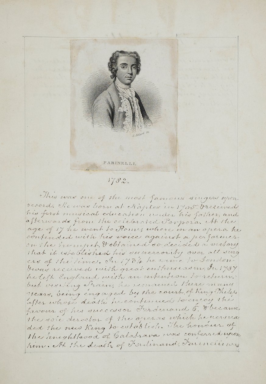 فارينيللي ، نقش هنري أدلارد (fl.1828-69) ، c.1830 (النقش والقلم والحبر على الورق) بواسطة مدرسة اللغة الإنجليزية