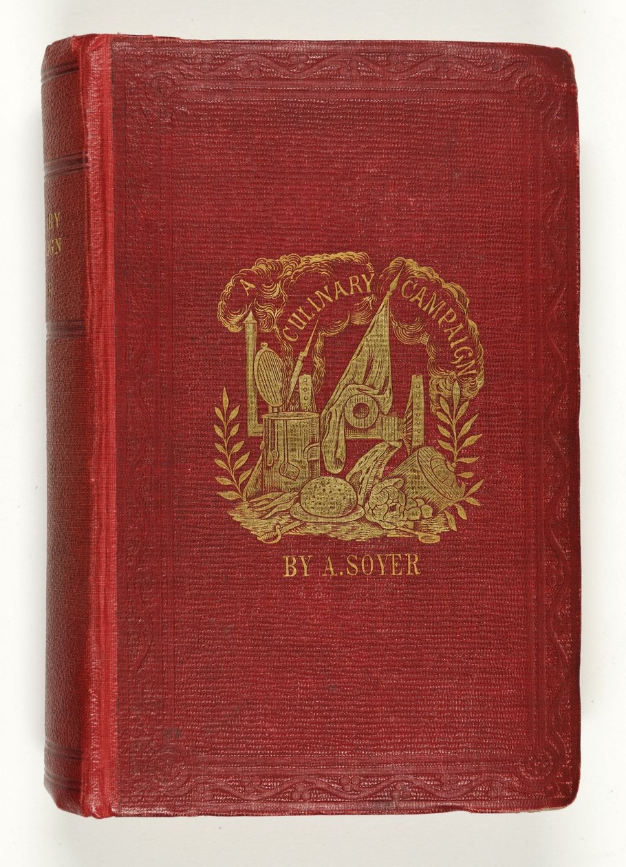الغلاف الأمامي لحملة Soyers Culinary ، التي نشرتها G.Routeledge & Co. ، لندن ، 1857 بواسطة مدرسة اللغة الإنجليزية