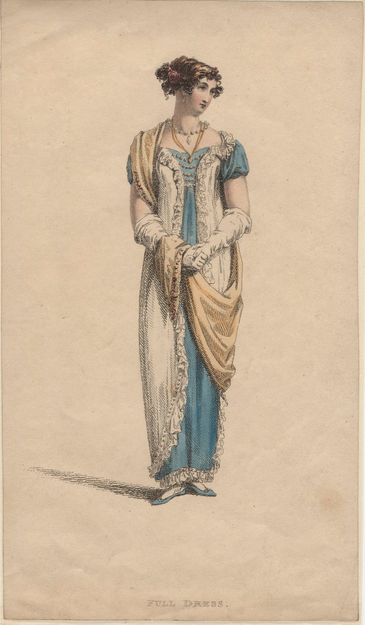 فستان كامل ، 1817 بواسطة مدرسة اللغة الإنجليزية