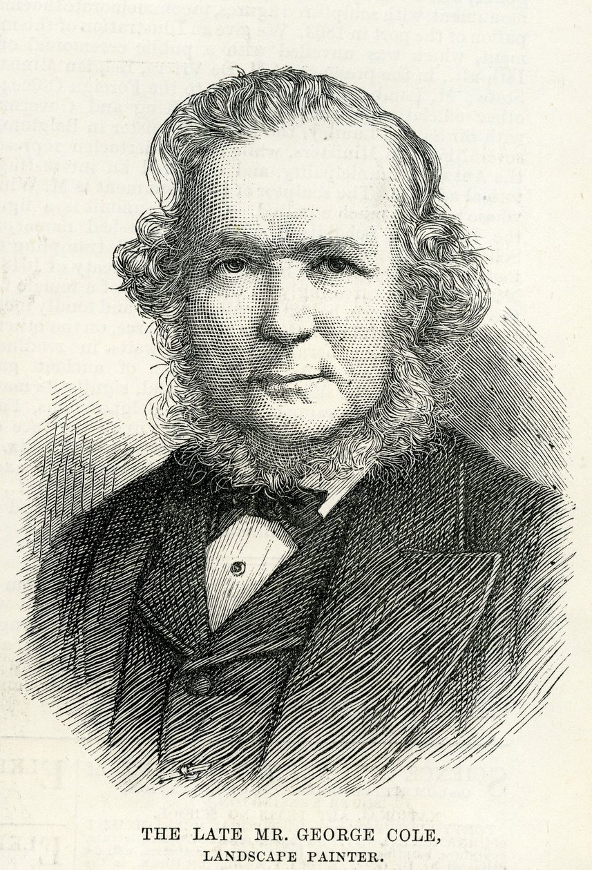 جورج كول (1810-1883) من أخبار لندن المصورة 29 سبتمبر 1883 بواسطة مدرسة اللغة الإنجليزية