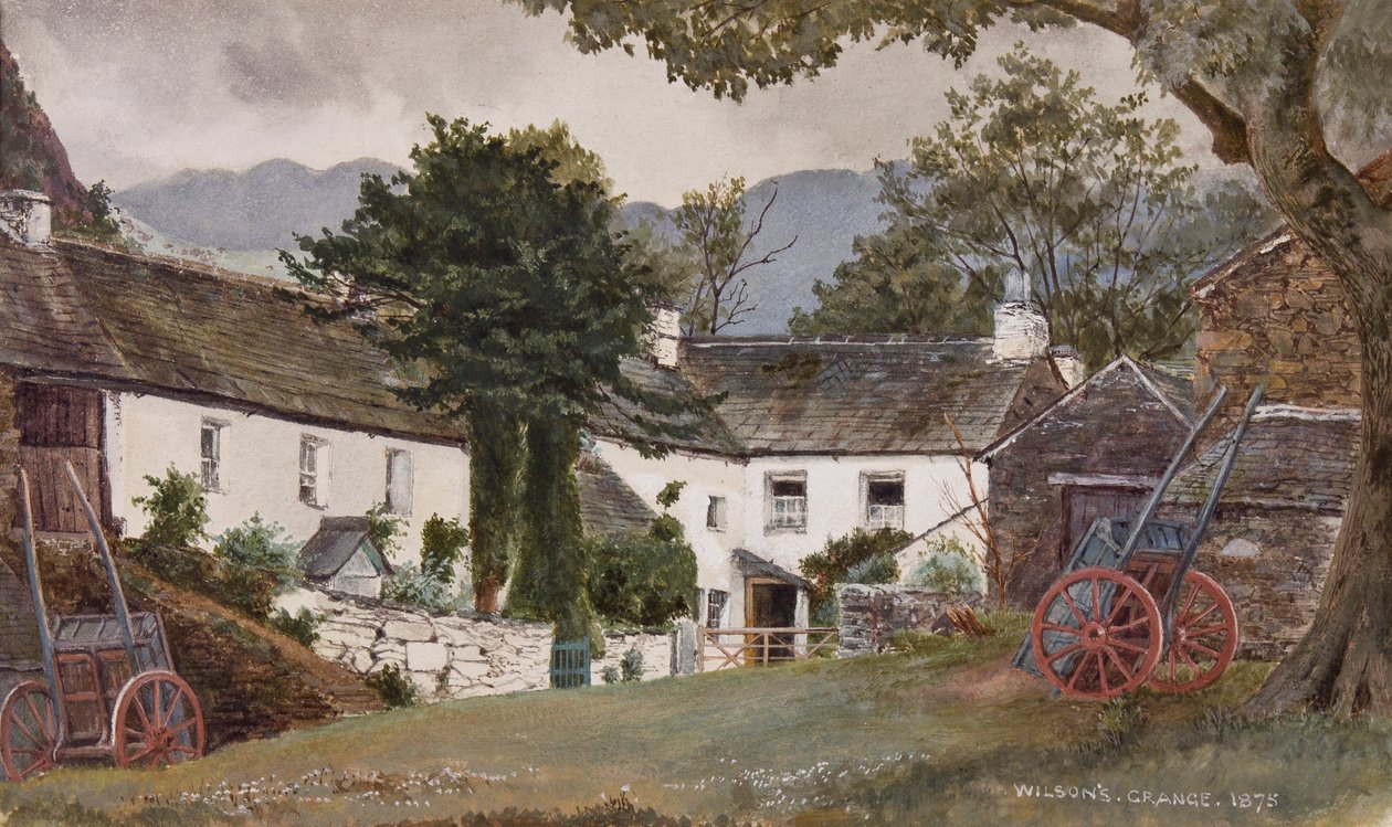 Grange over Sands: ويلسون؟ مزرعة ، لينديل ، 1875 بواسطة مدرسة اللغة الإنجليزية