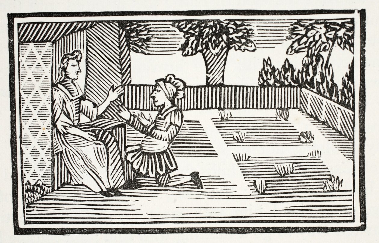 غاي في معرض Fair Phillis ، رسم توضيحي من كتب Chap للقرن الثامن عشر بقلم John Ashton ، حانة. 1882 بواسطة مدرسة اللغة الإنجليزية