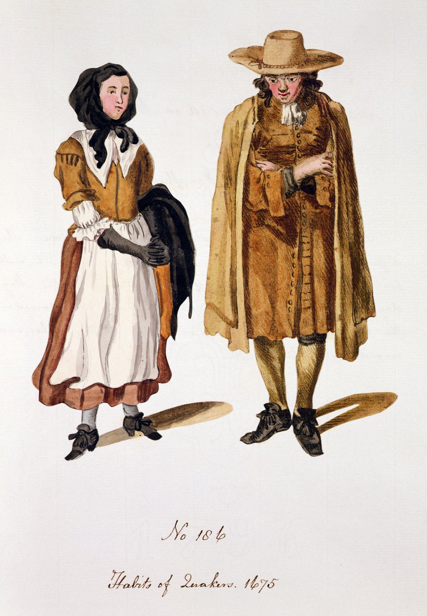 عادات الكويكرز ، 1675 بواسطة مدرسة اللغة الإنجليزية