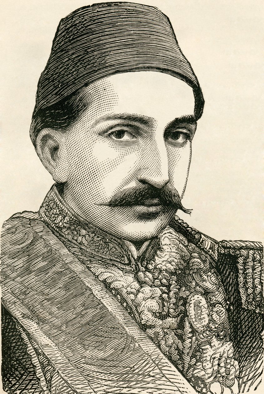 جلالة الإمبراطور ، السلطان عبد الحميد الثاني ، إمبراطور العثمانيين ، خليفة المؤمنين ، من "سكان العالم" بقلم جي تي بيتاني ، نشر عام 1888 بواسطة مدرسة اللغة الإنجليزية