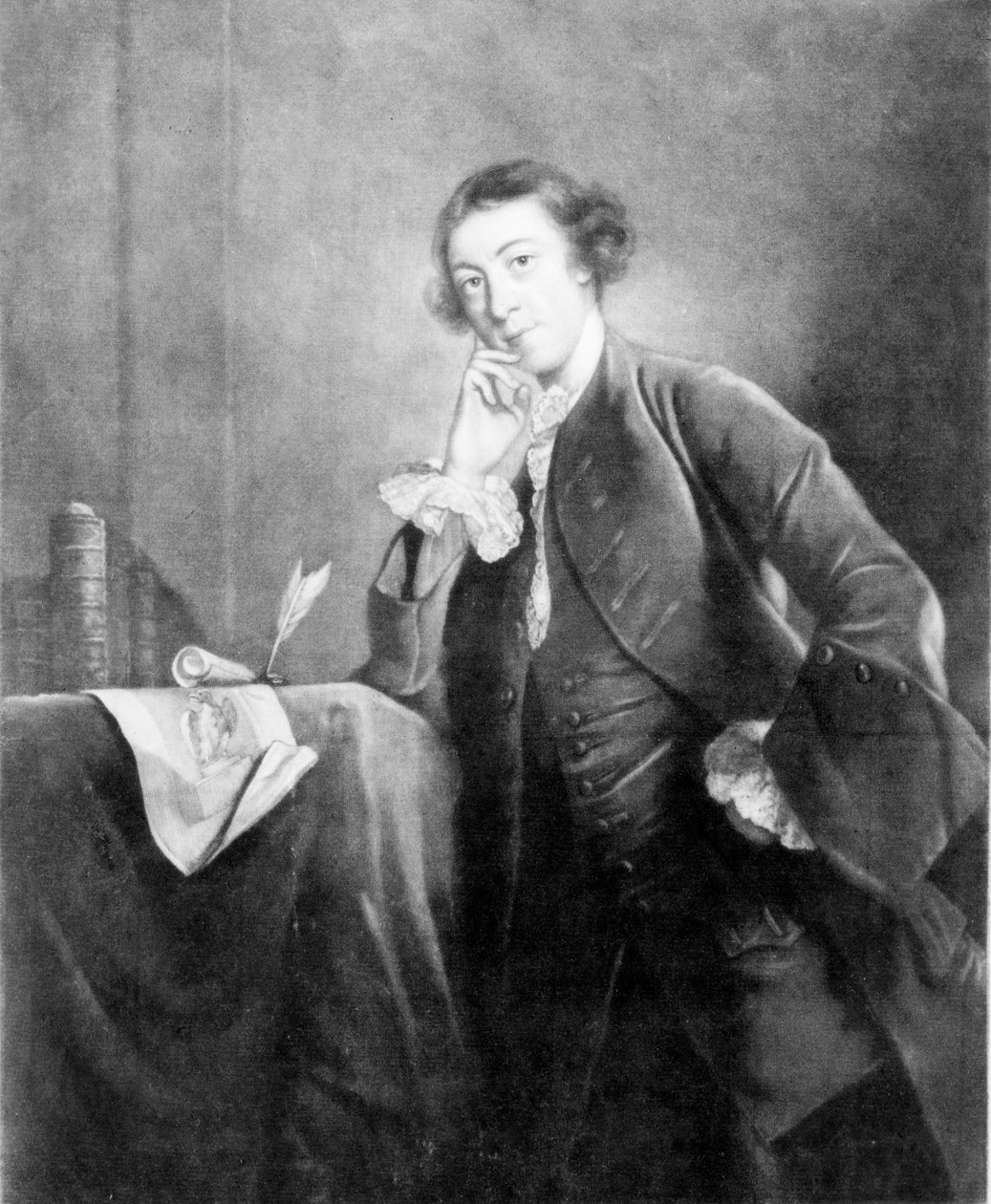 هوراس والبول ، بقلم جيمس مكارديل بعد صورة لجوشوا رينولدز ، القرن الثامن عشر (mezzotint) بواسطة مدرسة اللغة الإنجليزية