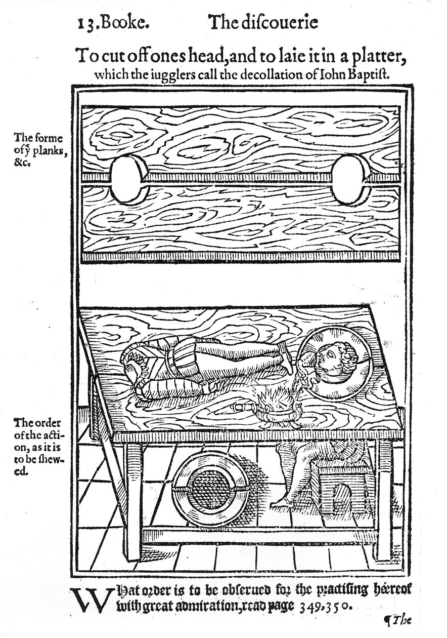 كيفية قطع رأس المرء ووضعه على طبق ، 1584 (قطع خشبية) بواسطة مدرسة اللغة الإنجليزية