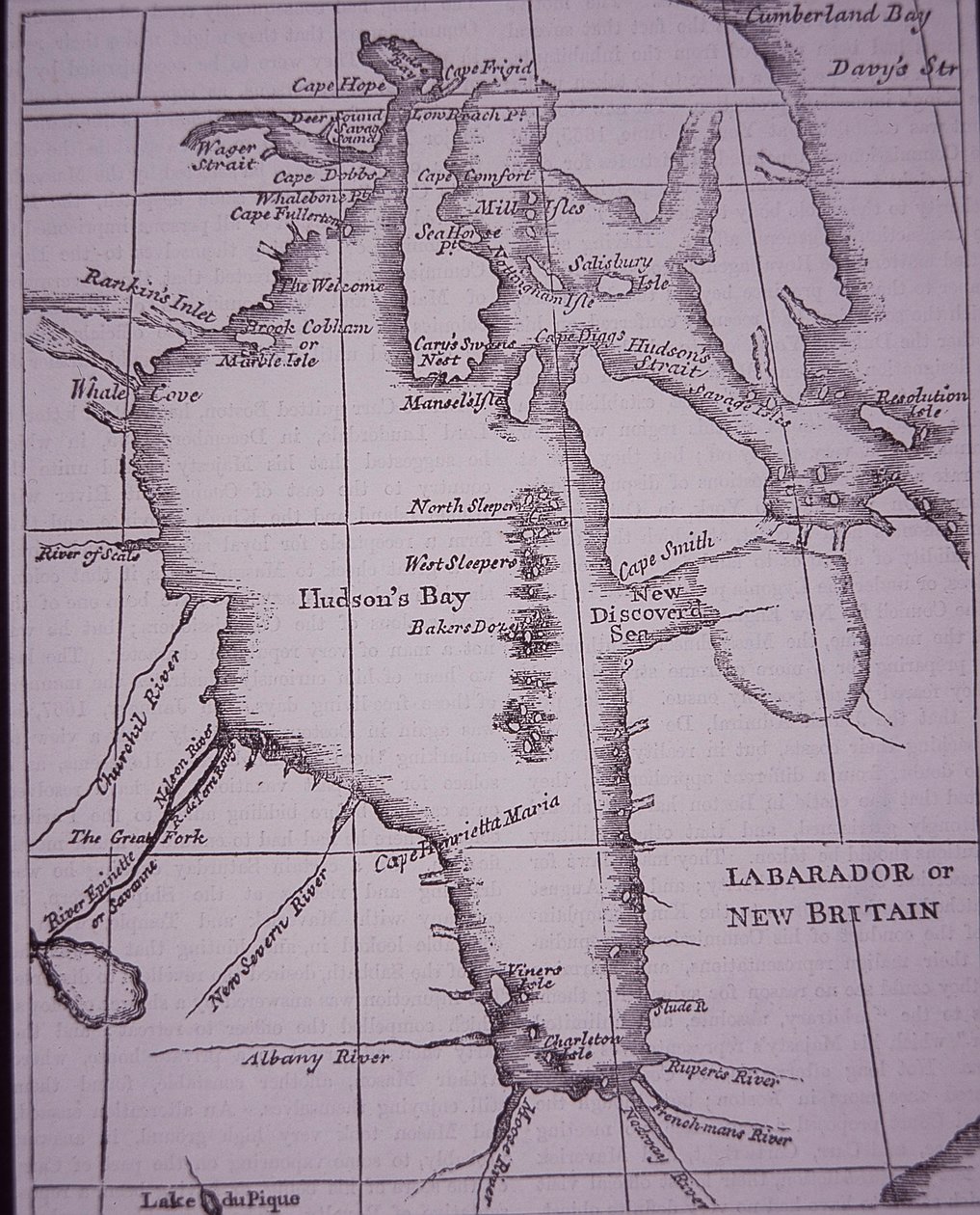 Hudson Bay Company, map of Hudson Bay published in 1744 بواسطة مدرسة اللغة الإنجليزية
