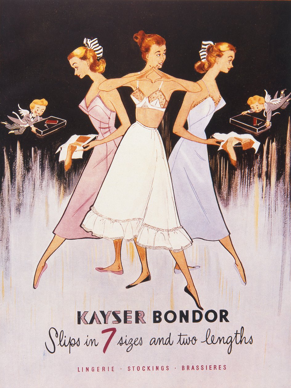 رسم توضيحي من كتالوج Kayser Bondor ، c.1955 بواسطة مدرسة اللغة الإنجليزية