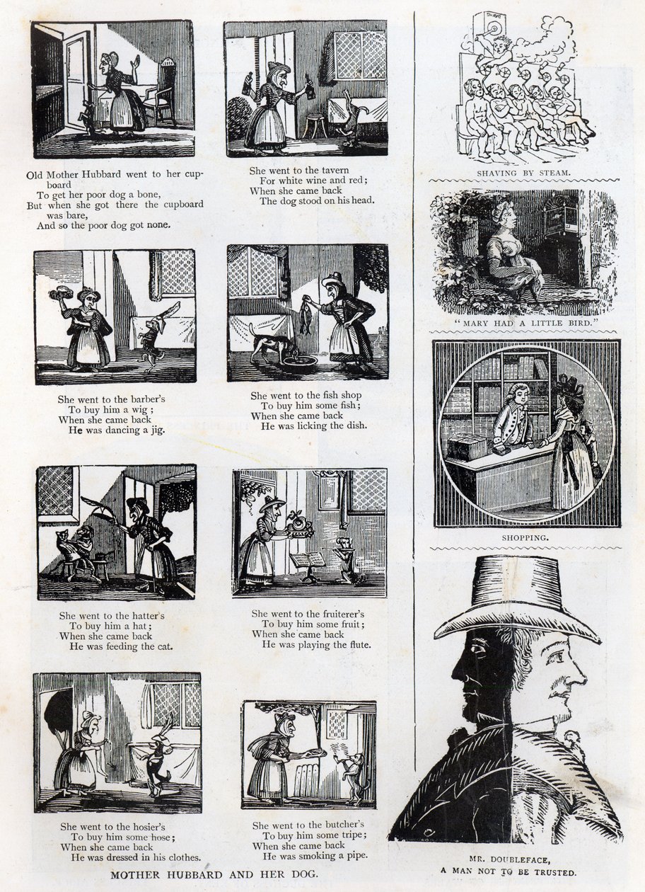 الرسوم التوضيحية من كتاب مصور الأجداد ، c.1875 بواسطة مدرسة اللغة الإنجليزية