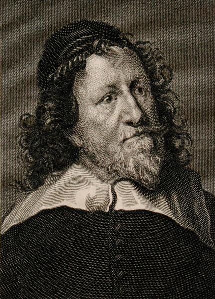 إنيجو جونز (1573-1652) (نقش) بواسطة مدرسة اللغة الإنجليزية