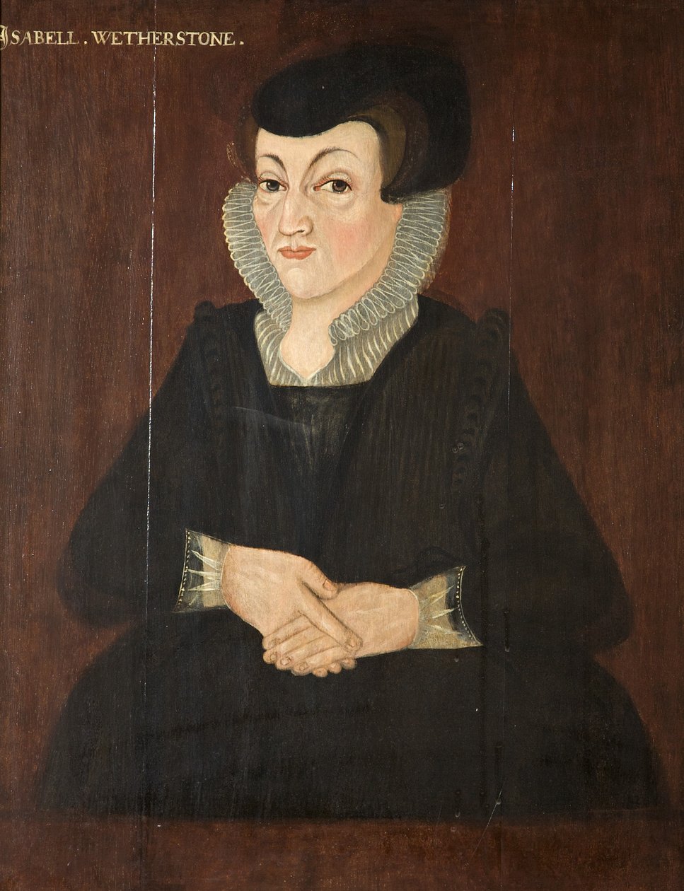 إيزابيل ويثرستون ، c.1605 بواسطة مدرسة اللغة الإنجليزية