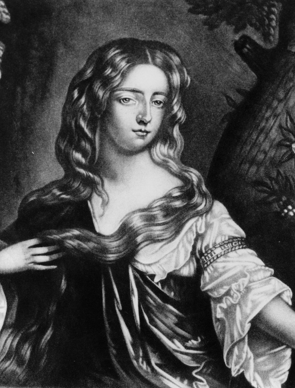 إيزابيلا دوقة جرافتون (1667-1723) رسم توضيحي من "صور الشخصيات اللامعة في التاريخ البريطاني" ، (mezzotint) بواسطة مدرسة اللغة الإنجليزية