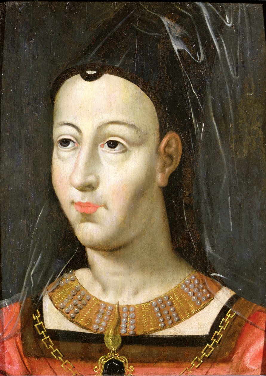 إيزابيلا من بوربون (مكتوب عليها "مارغريت يورك") حوالي 1581-1613 (زيت على لوحة) بواسطة مدرسة اللغة الإنجليزية