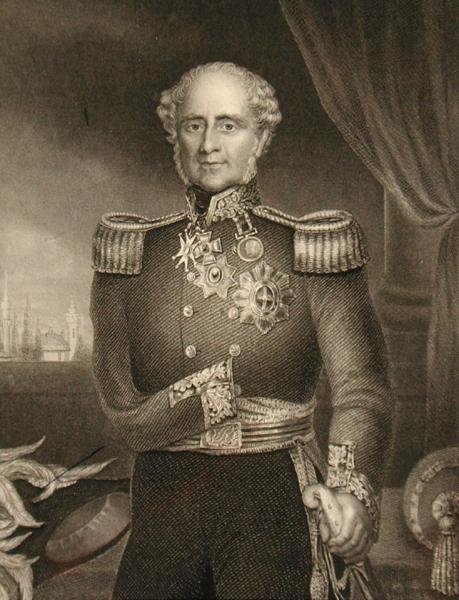 جيمس هنري سومرست فيتزروي (1788-1855) البارون راجلان الأول (نقش) بواسطة مدرسة اللغة الإنجليزية