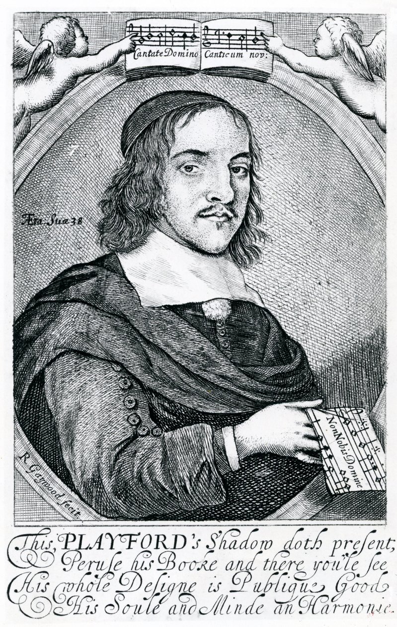 جون بلايفورد (1623 - 1686) (نقش) بواسطة مدرسة اللغة الإنجليزية