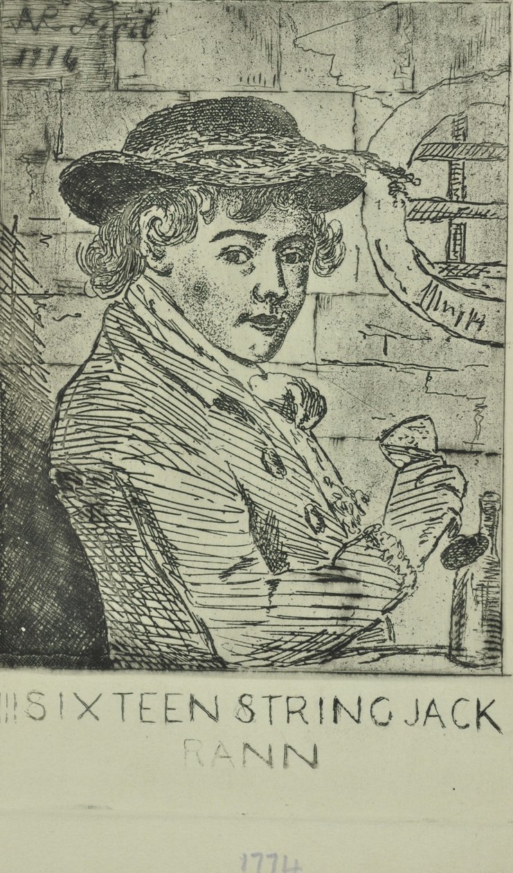 جون ران ، Sixteen Strings Jack ، 1774 بواسطة مدرسة اللغة الإنجليزية