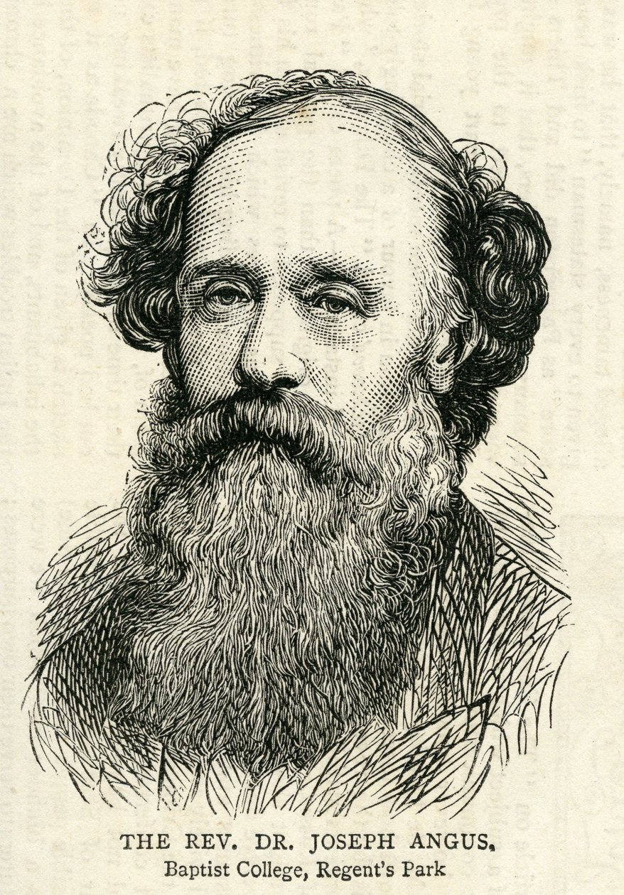 جوزيف أنجوس (1816-1902) رسم توضيحي من الرسم البياني 10 يوليو 1875 بواسطة مدرسة اللغة الإنجليزية