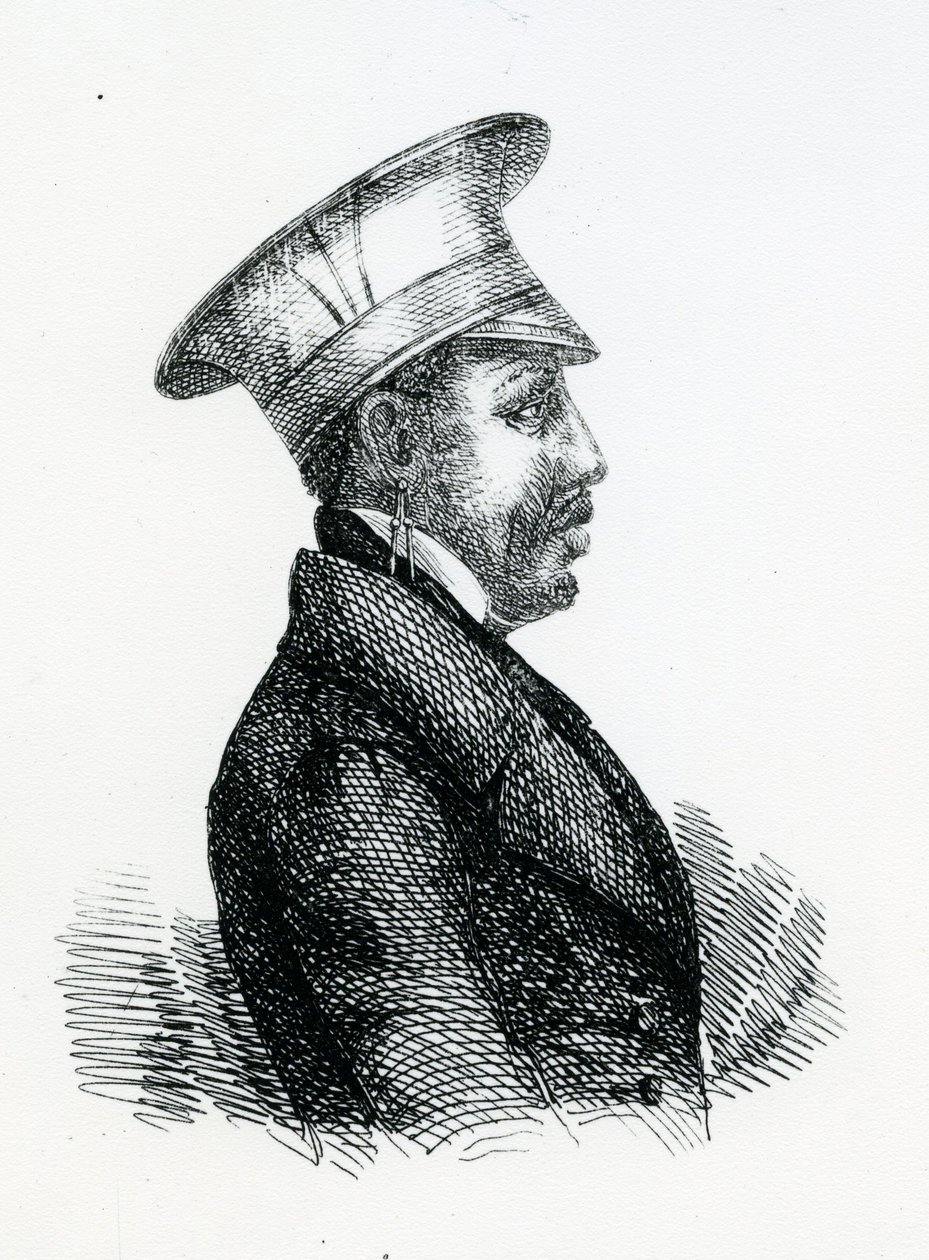 الملك موشوشو الأول (1786-1870) (نقش) بواسطة مدرسة اللغة الإنجليزية