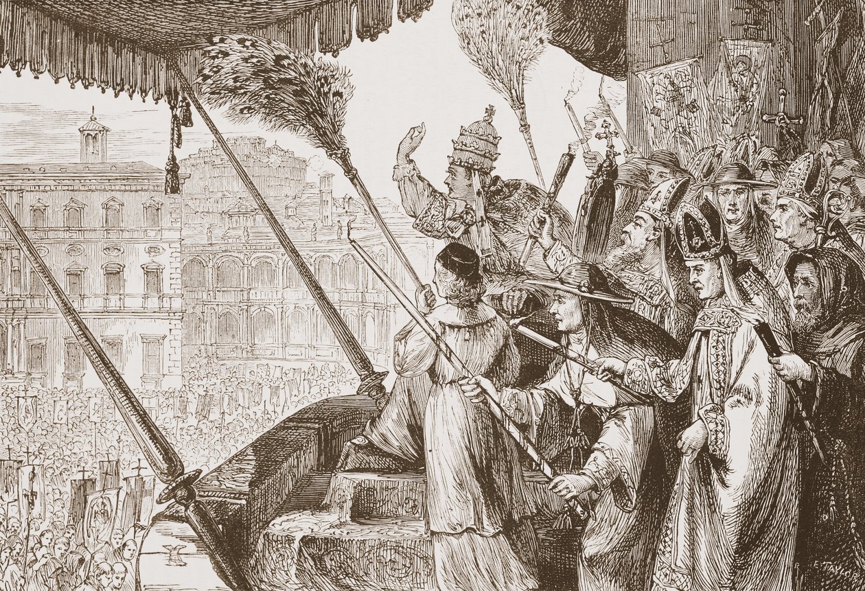 ليو X ينطق ثور اللوردات الصلب ، توضيح من تاريخ البروتستانتية بقلم جيمس أيتكين ويلي (1808-1890) ، حانة. 1878 بواسطة مدرسة اللغة الإنجليزية