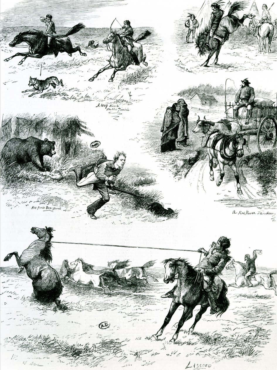 الحياة في مانيتوبا ، 1877 بواسطة مدرسة اللغة الإنجليزية