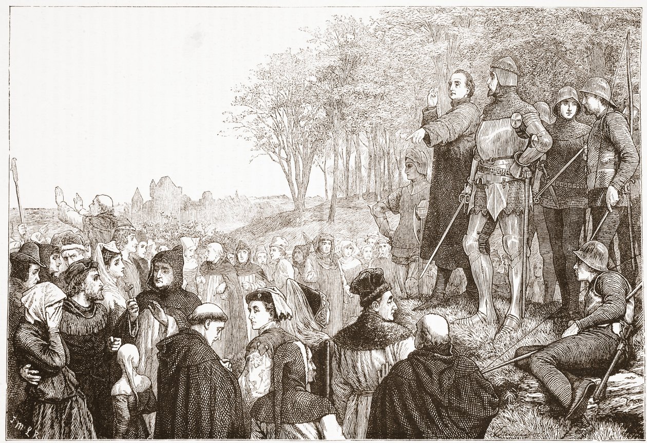اللورد كوبهام في كرازة لولوارد ، توضيح من تاريخ البروتستانتية بقلم جيمس أيتكين ويلي (1808-1890) ، حانة. 1878 بواسطة مدرسة اللغة الإنجليزية