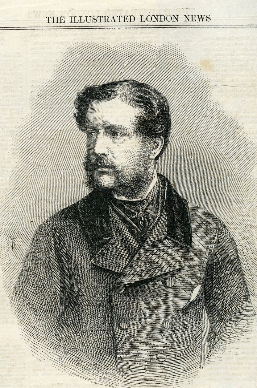 الرائد تشارلز ناسميث (1825-1861) من أخبار لندن المصورة 13 يوليو 1861 بواسطة مدرسة اللغة الإنجليزية