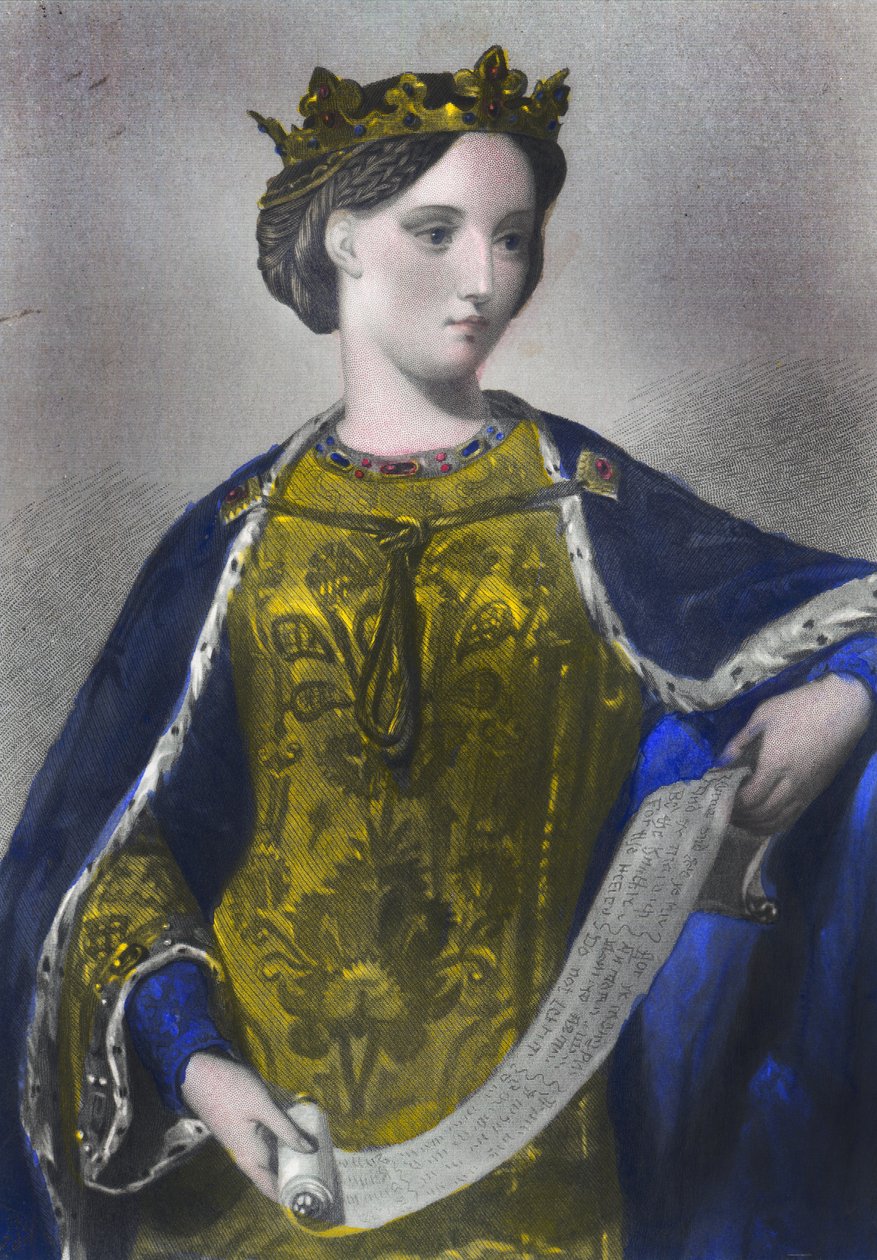 مارغريت فرنسا ، ملكة إدوارد الأول ، طبعها هنري ج.بون ، لندن ، 1856 بواسطة مدرسة اللغة الإنجليزية