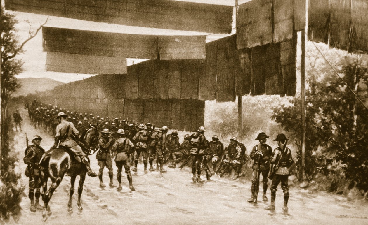 شاشات متدرجة للطرق المكشوفة: جهاز يستخدمه الإيطاليون يتقدمون على غوريزيا ، 1914-1919 بواسطة مدرسة اللغة الإنجليزية
