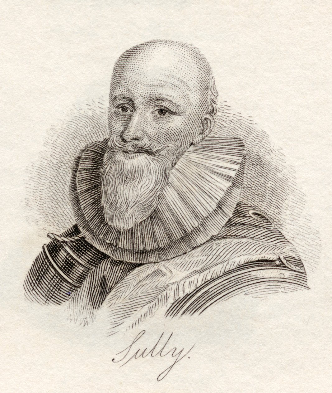 Maximilien de Bethune ، duc de Sully ، من "قاموس كراب التاريخي" ، نُشر عام 1825 بواسطة مدرسة اللغة الإنجليزية