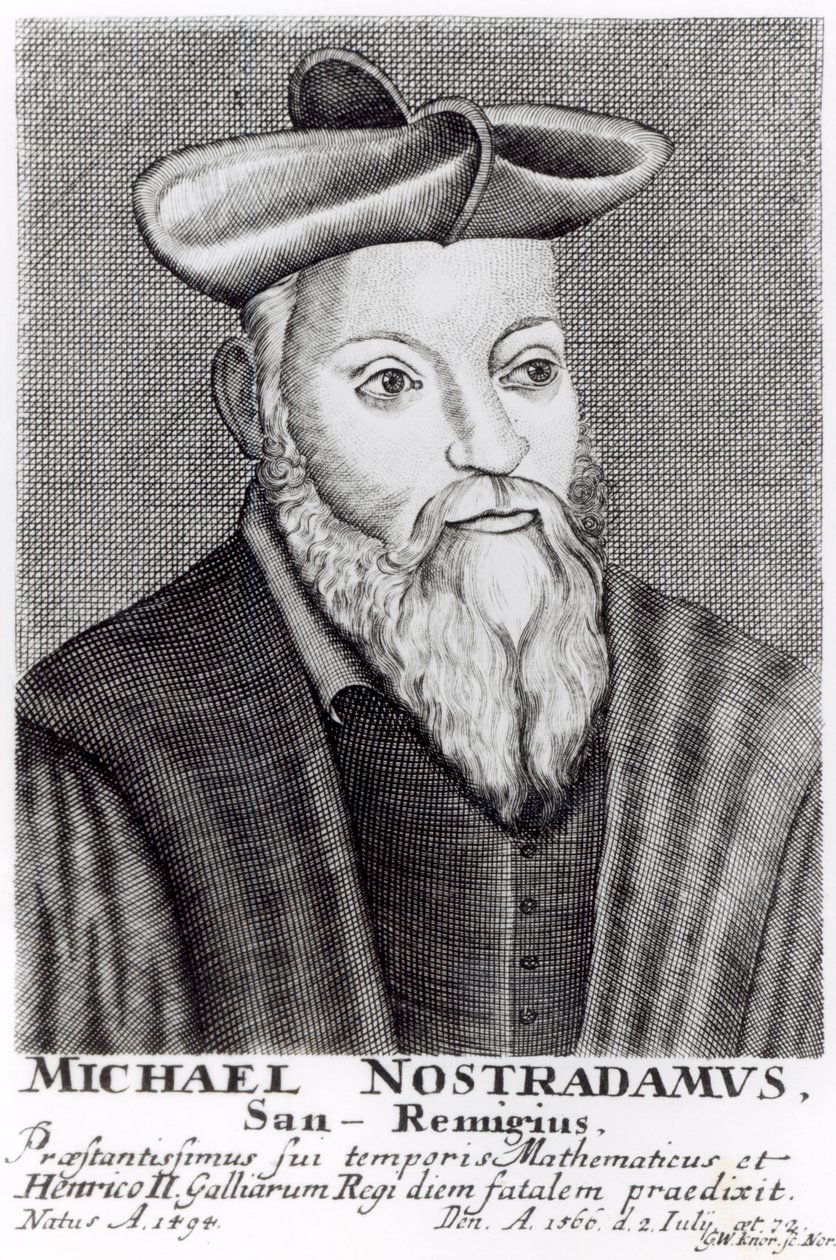 ميشيل نوستراداموس (1503-66) بواسطة مدرسة اللغة الإنجليزية