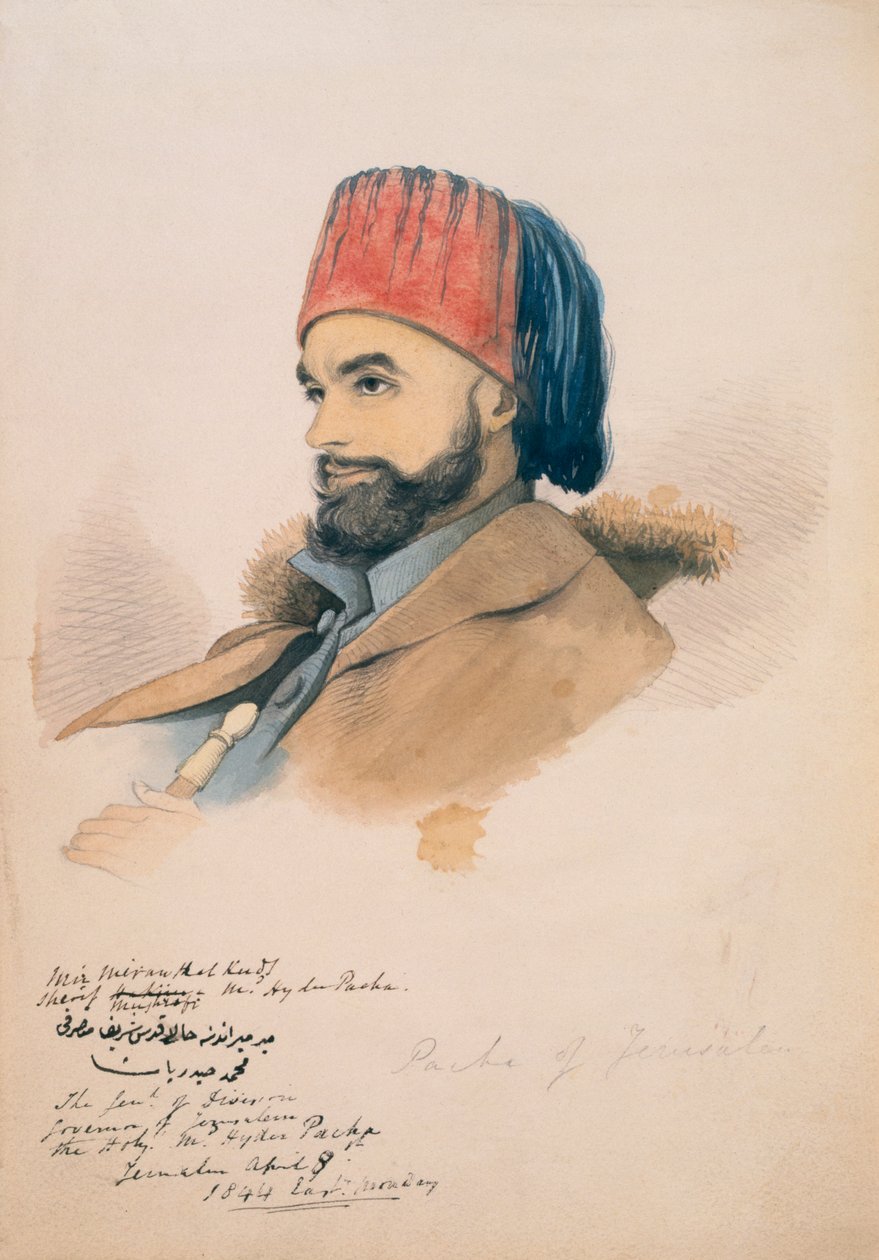 محمد حيدر ، باشا من القدس ، 1844 بواسطة مدرسة اللغة الإنجليزية