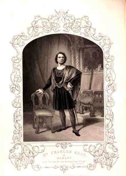 السيد تشارلز كين في دور هاملت ، الفصل الثالث ، المشهد الثاني ، في مسرحية ويليام شكسبير (1564-1616) من نمط داجيروتايب بواسطة باين أوف إيسلينجتون (نقش) بواسطة مدرسة اللغة الإنجليزية