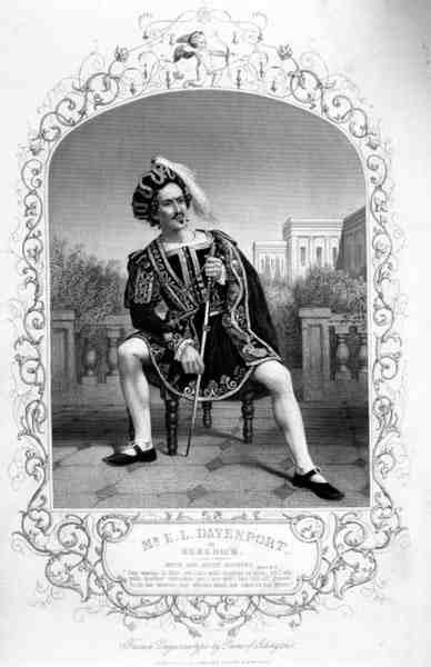 السيد EL Davenport في دور Benedick ، الفصل الثاني ، المشهد 3 ، في الكثير من اللغط حول لا شيء ، بقلم ويليام شكسبير (1564-1616) من نمط daguerreotype بواسطة Paine of Islington (نقش) بواسطة مدرسة اللغة الإنجليزية