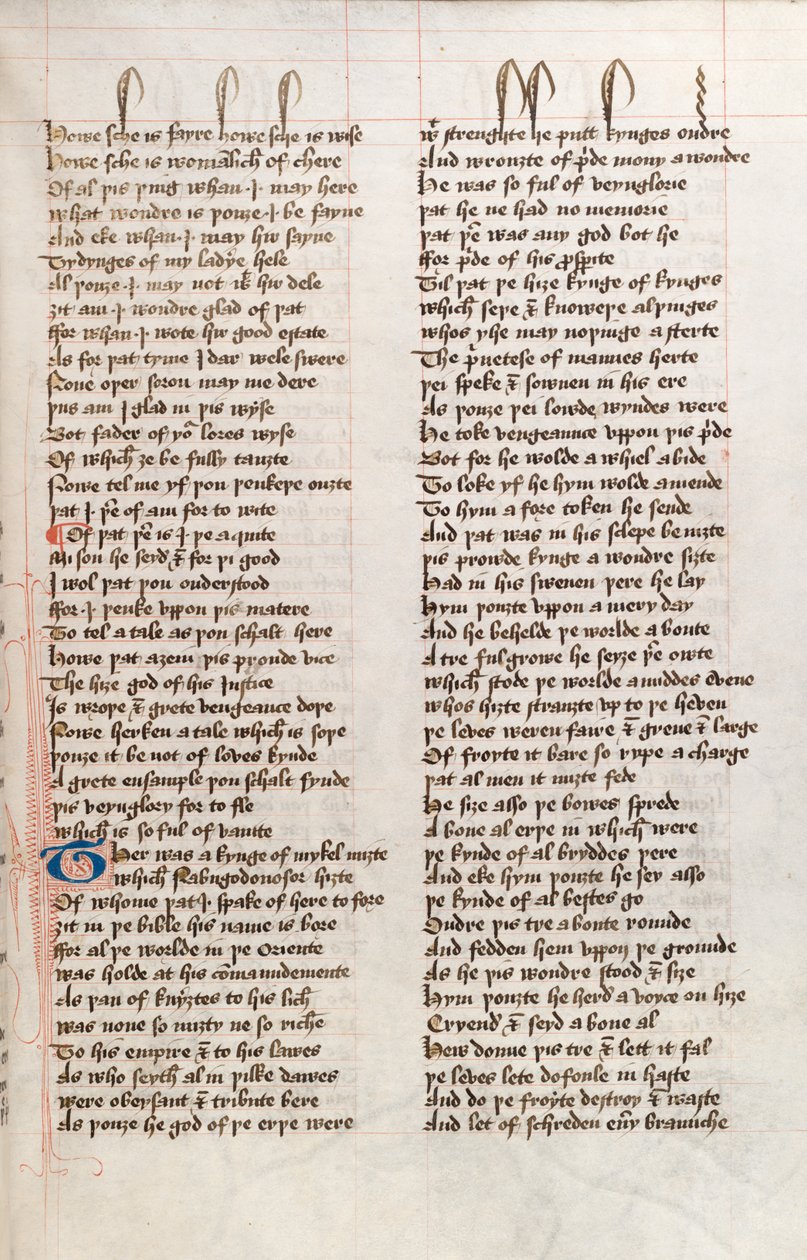 MS326 f25r ، Confessio Amantis بواسطة John Gower (قلم وحبر على رق) بواسطة مدرسة اللغة الإنجليزية
