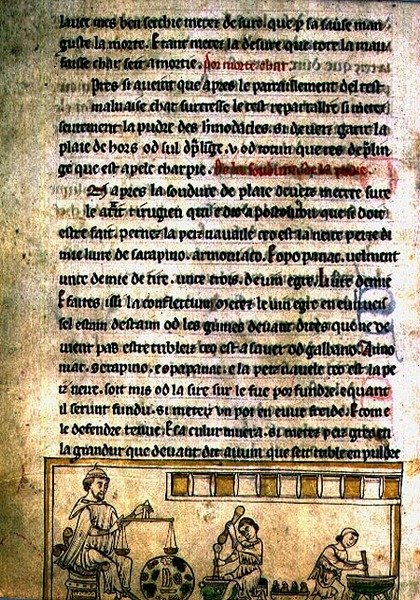 الآنسة O.1.20.f.240 و ورشة الصيدلة ، من De Nominibus Hebraicis (ورق) بواسطة مدرسة اللغة الإنجليزية