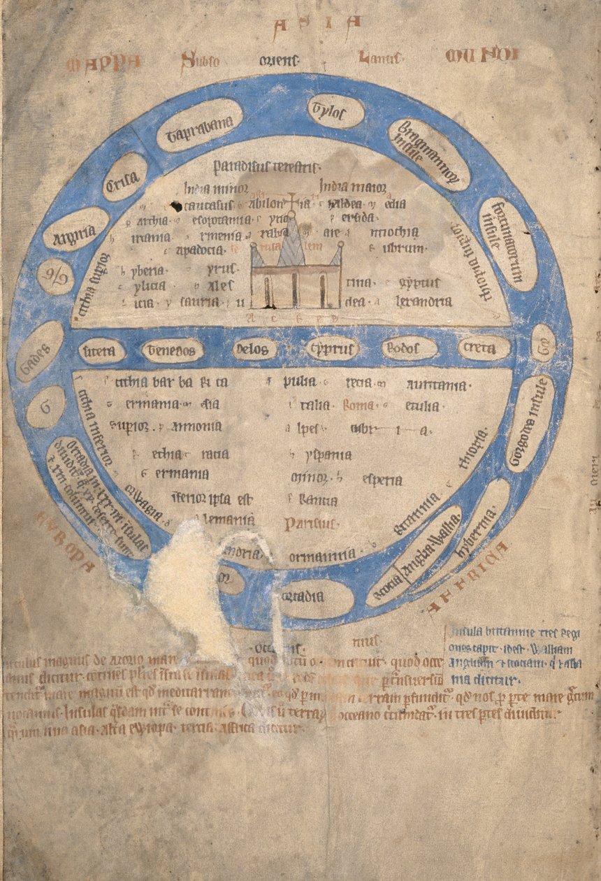 السيدة 254 ، ص. ١ ظ: مابا موندي ، من أحد الوحوش ، ج.1200-30 بواسطة مدرسة اللغة الإنجليزية