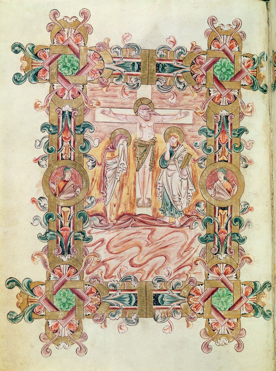 Ms 274 (Y-6) fol.71v الصلب ، من قداسة روبرت روبرت جوميج ، c.1016 بواسطة مدرسة اللغة الإنجليزية