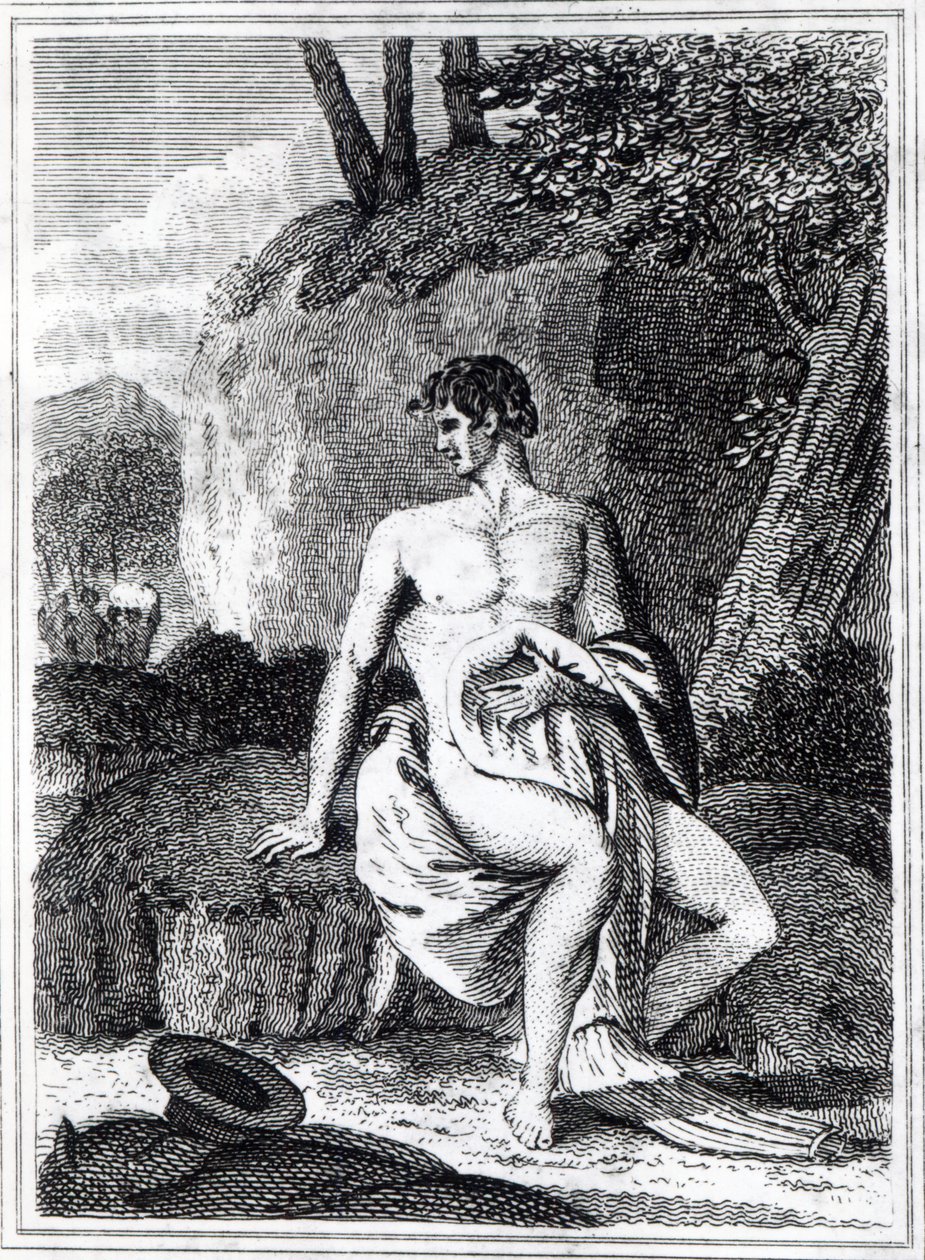 Mungo Park في إفريقيا ، رسم توضيحي من "رحلات في المناطق الداخلية لأفريقيا: تم إجراؤها في السنوات 1795 و 1796 و 1797" ، نُشر في عام 1816 (طباعة) بواسطة مدرسة اللغة الإنجليزية