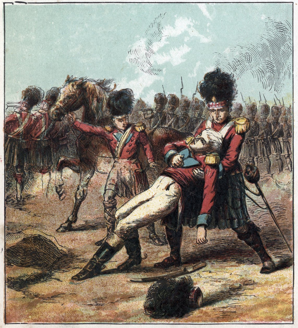 الحرب النابليونية: حملة (إكسبيديشن) مصر (1798-1801): هزمت قوات الجنرال رالف أبيركرومبي (1734-1801) جنود الجنرال الفرنسي مينو (1750-1810) في كانوب لكنه مات هناك في 21 / 03/1801. أبركرومبي في مصر بواسطة مدرسة اللغة الإنجليزية