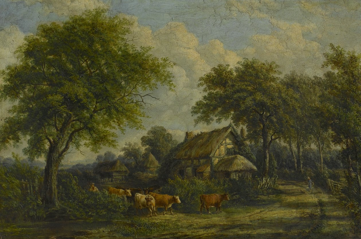 بالقرب من بيركسويل ، c.1850 بواسطة مدرسة اللغة الإنجليزية