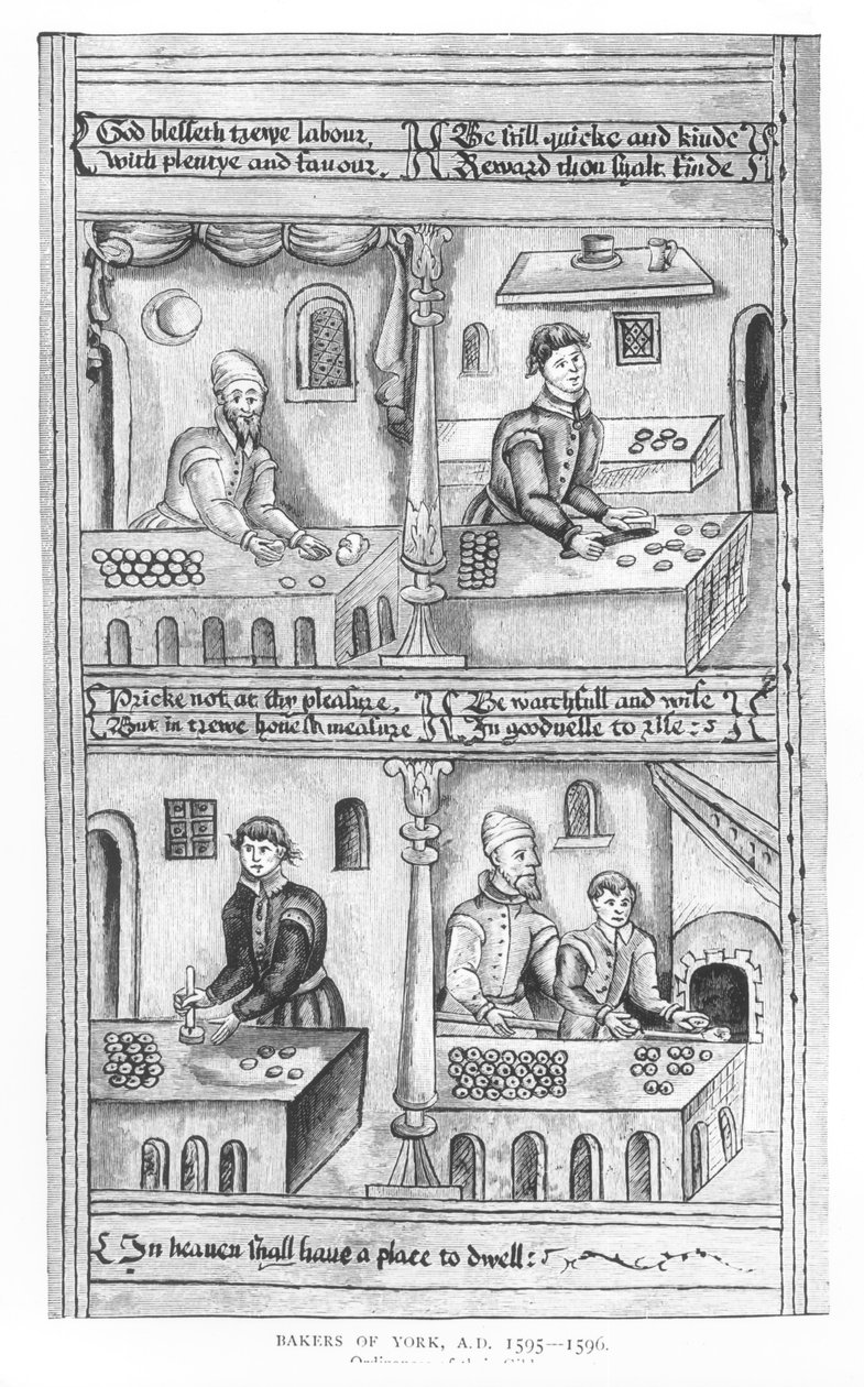 قانون بيكرز يورك ، 1595-1596 بواسطة مدرسة اللغة الإنجليزية