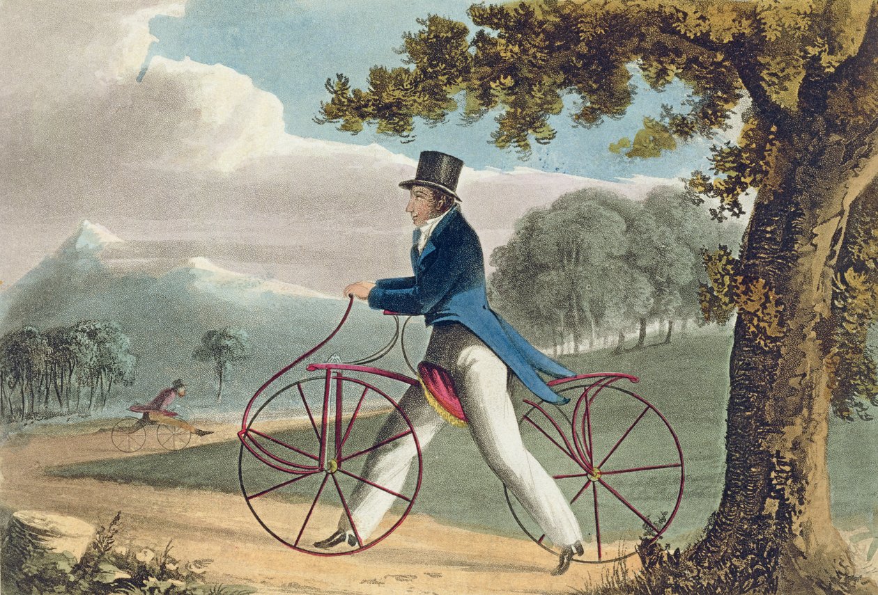 المشاة Hobbyhorse ، من مستودع أكرمان للفنون ، 1819 بواسطة مدرسة اللغة الإنجليزية