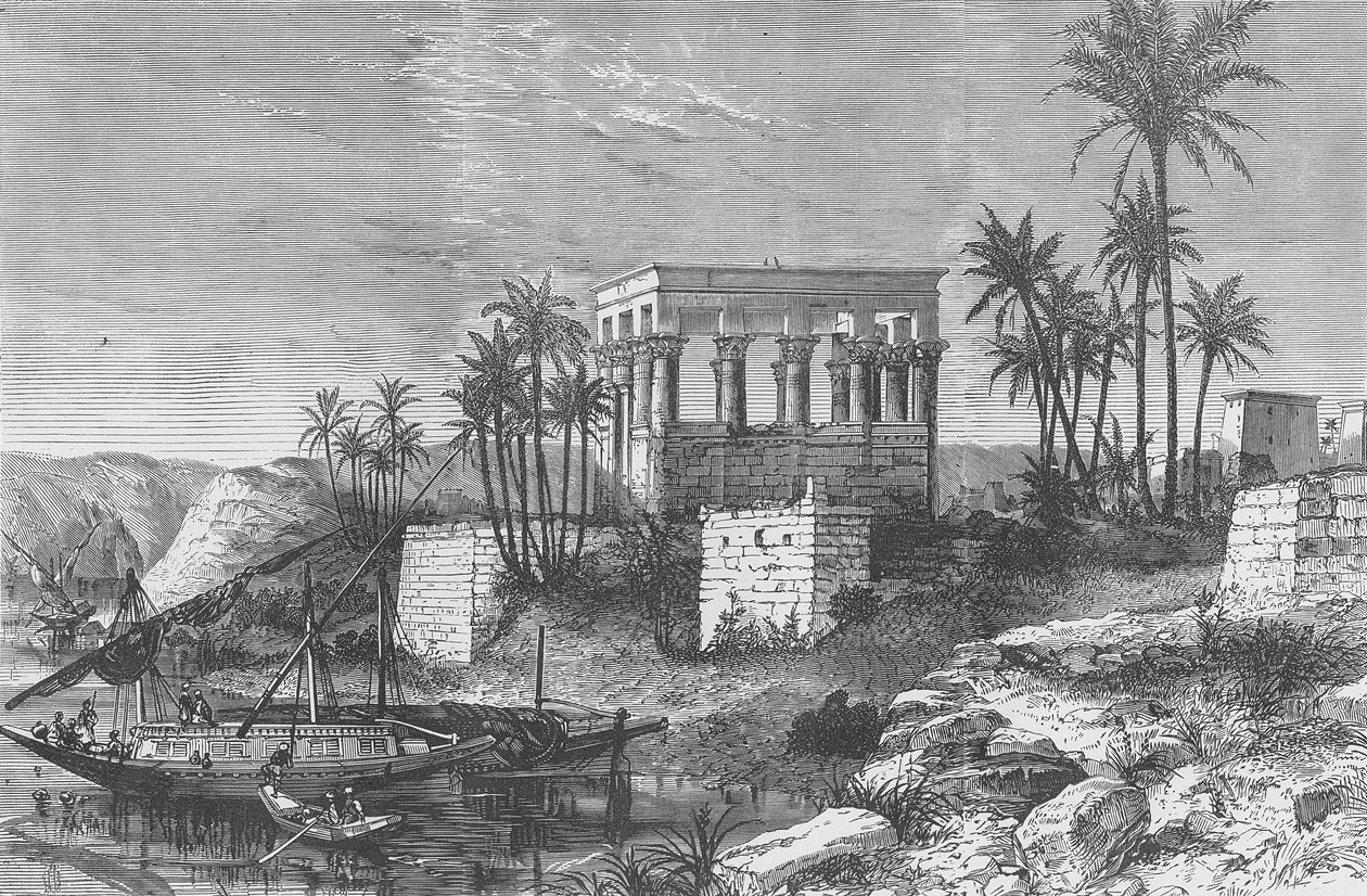 سرير الفراعنة في جزيرة فيلة بواسطة مدرسة اللغة الإنجليزية