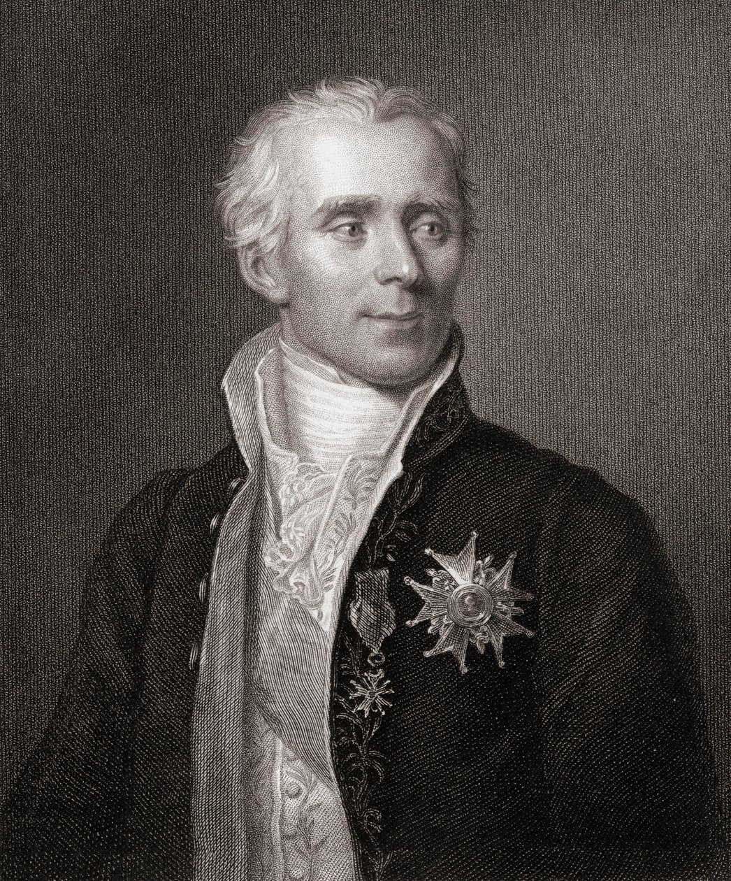 بيير سيمون (1749-1827) ماركيز دي لا بليس ، من معرض الصور الشخصية ، نُشر عام 1833 بواسطة مدرسة اللغة الإنجليزية