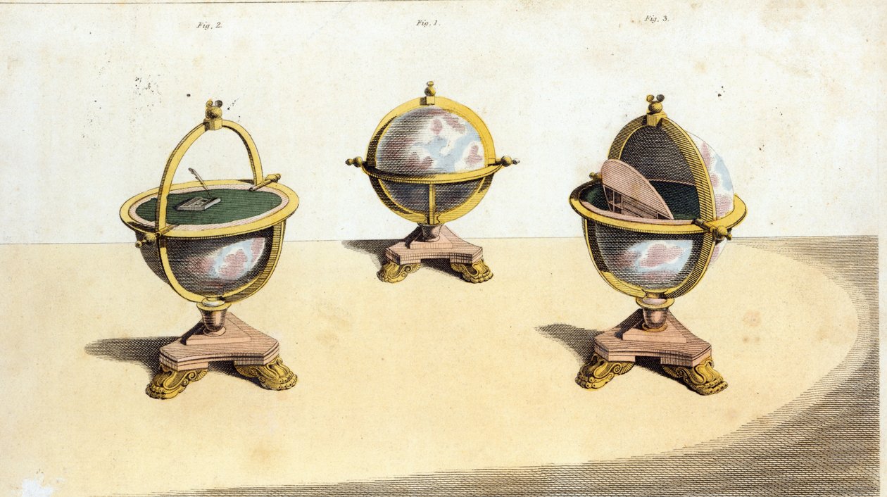 Pitts Cabinett Globe طاولة الكتابة ، رر. 14 من مستودع أكرمانز للفنون ، حانة. 1 فبراير 1810 بواسطة مدرسة اللغة الإنجليزية