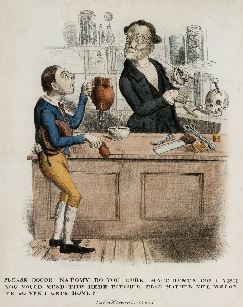 من فضلك Docor Natomy ، هل تعالج الحوادث ... ، 1830-1839 بواسطة مدرسة اللغة الإنجليزية
