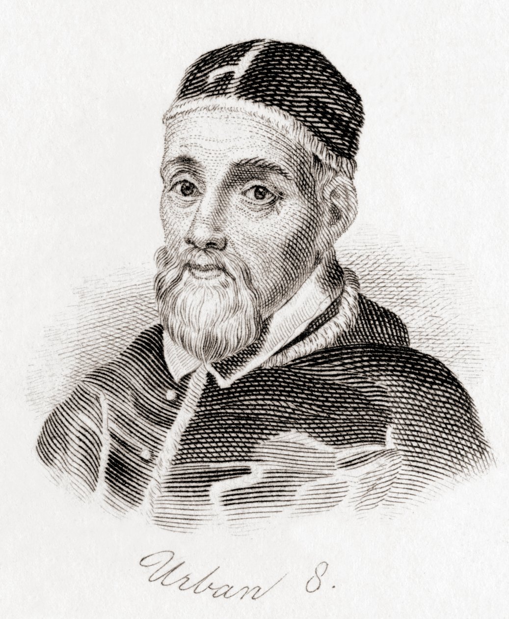 البابا أوربان الثامن ، حوالي 1568-1644 ، ولد مافيو باربيريني (نقش) بواسطة مدرسة اللغة الإنجليزية